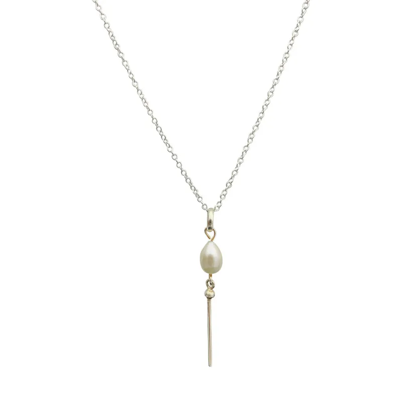 Freshwater Pearl Bar Necklace made by Ocelot Market