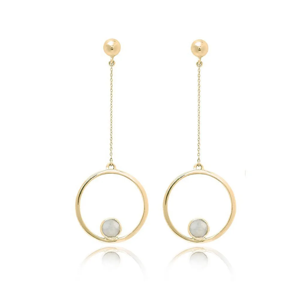 Aurelie Moonstone Earrings sold by Ocelot Market
