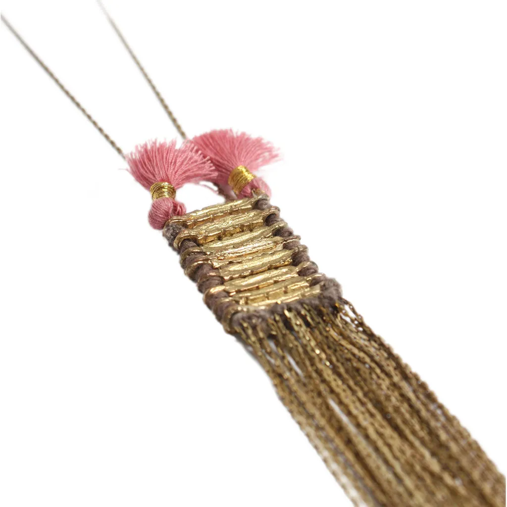 Double Tassel Necklace sold by Ocelot Market product image thumbnail 5