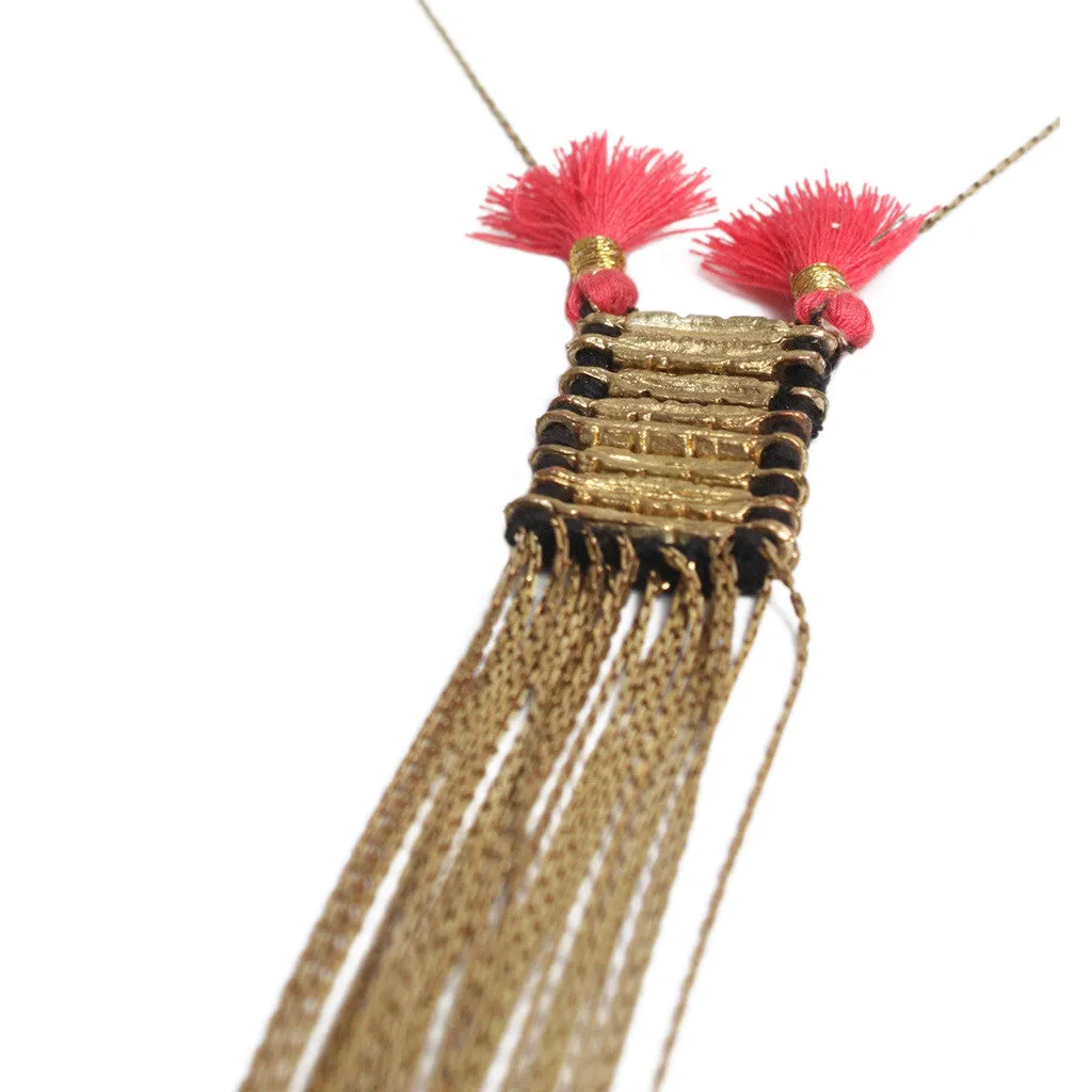 Double Tassel Necklace sold by Ocelot Market product image thumbnail 3