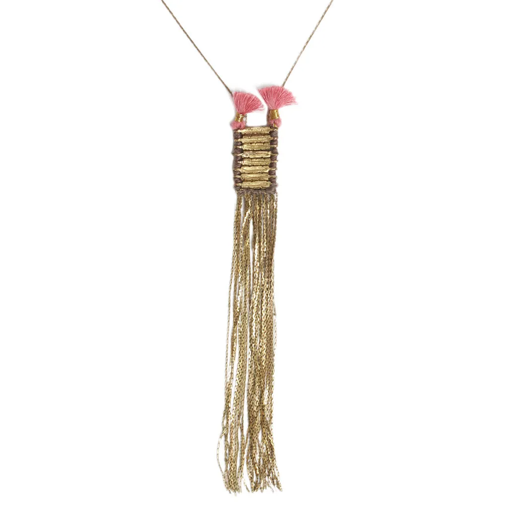 Double Tassel Necklace sold by Ocelot Market product image thumbnail 4