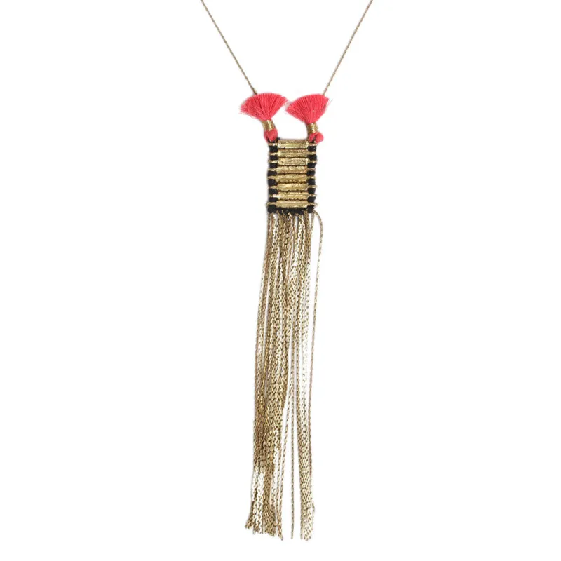 Double Tassel Necklace made by Ocelot Market