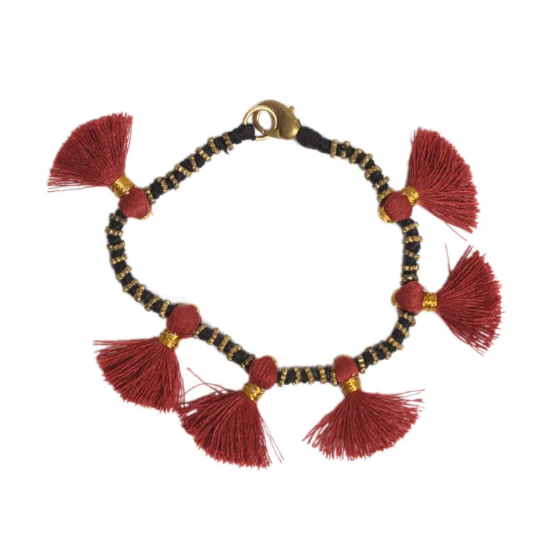 Boho Tassel Bracelet made by Ocelot Market
