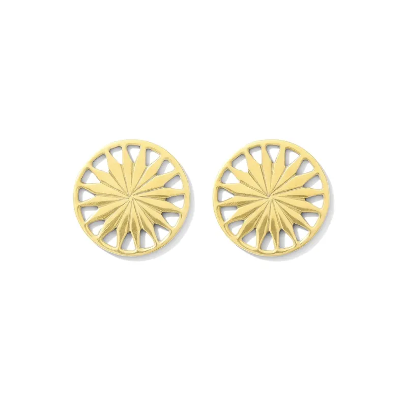 Cambodian Sunshine Stud Earrings made by Ocelot Market