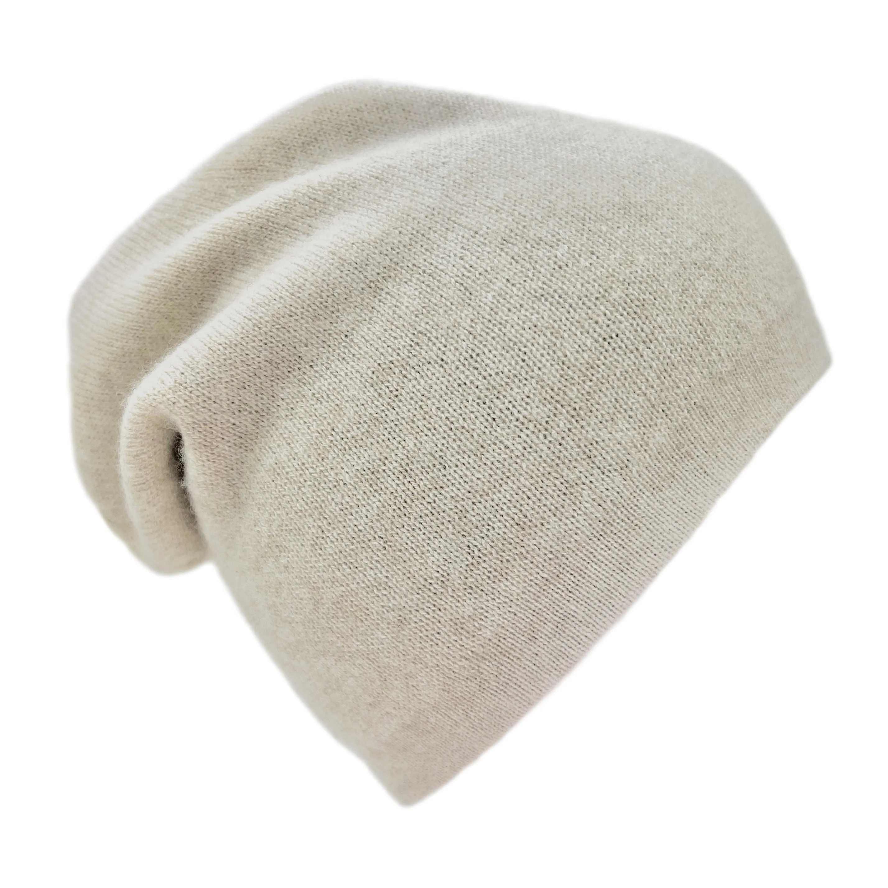 Coffee + Cream Reversible Cashmere Beanie sold by Ocelot Market product image thumbnail 4