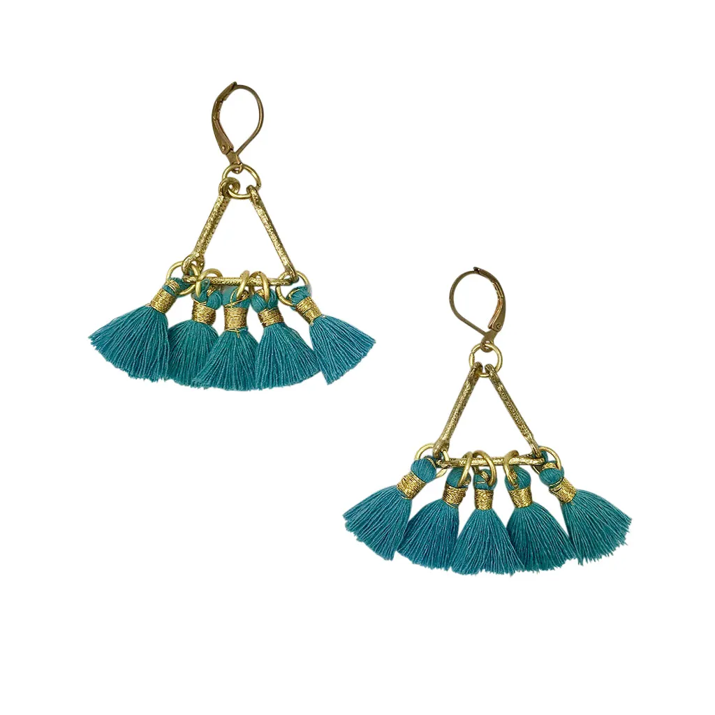 Lola Fan Earrings sold by Ocelot Market product image thumbnail 4