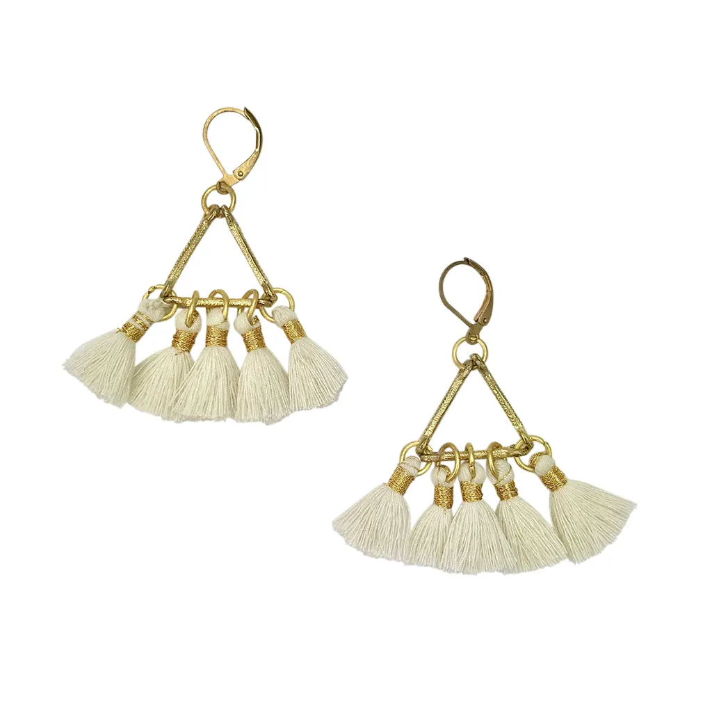 Lola Fan Earrings sold by Ocelot Market product image thumbnail 2