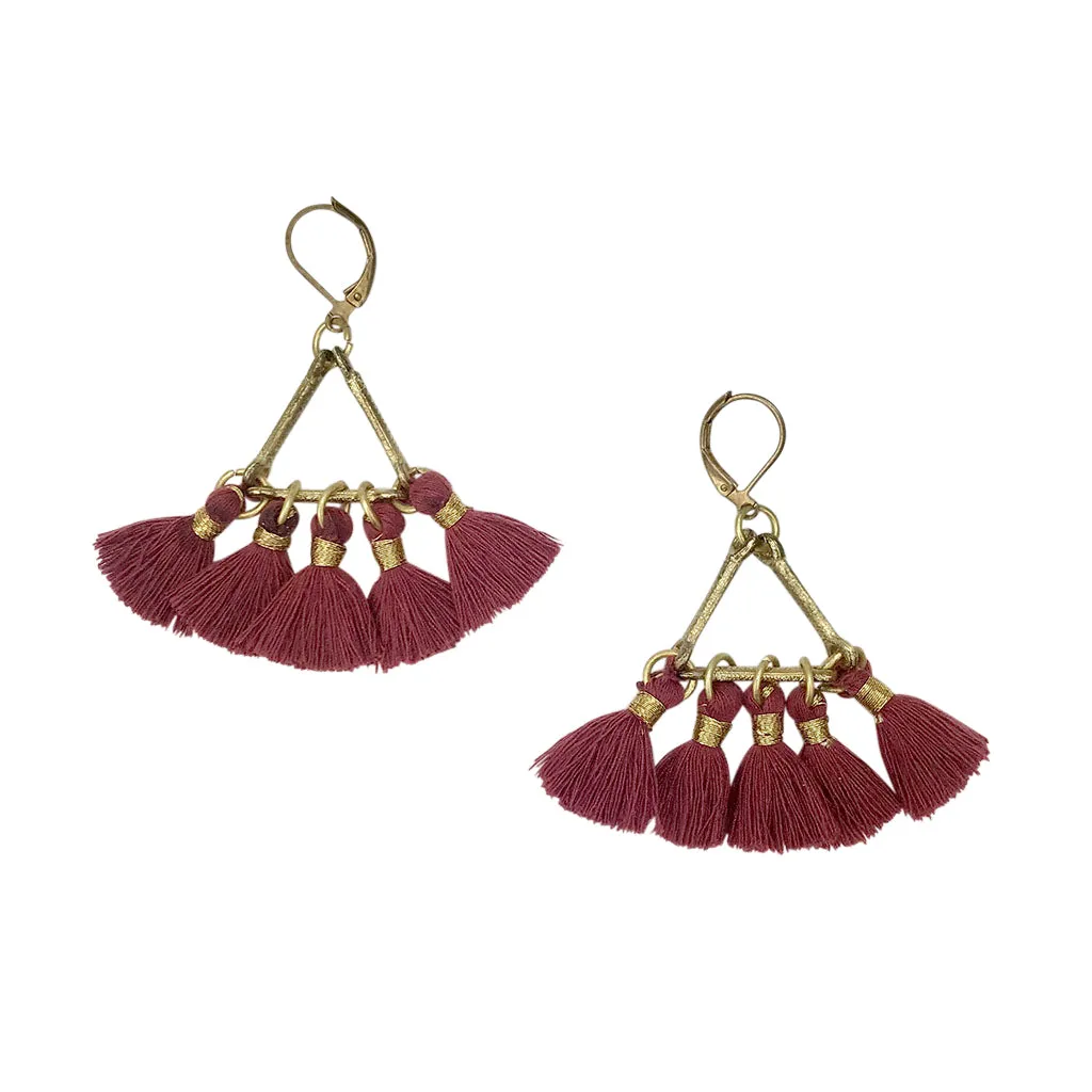 Lola Fan Earrings sold by Ocelot Market product image thumbnail 3