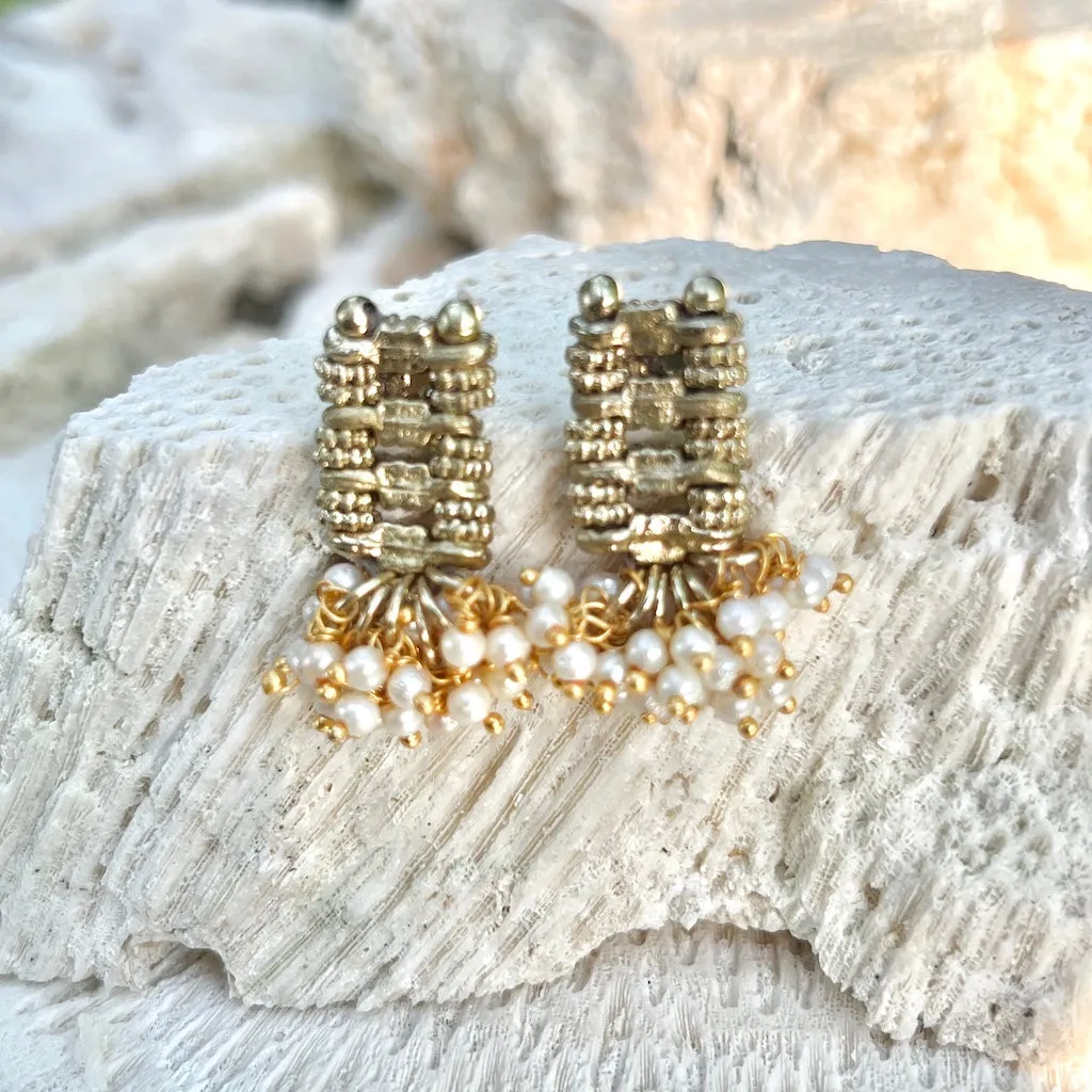 Marisa Pearl Earrings sold by Ocelot Market product image thumbnail 2