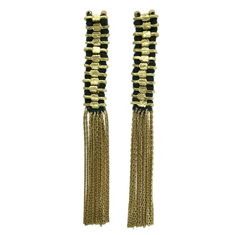 Temple Tassel Earrings made by Ocelot Market