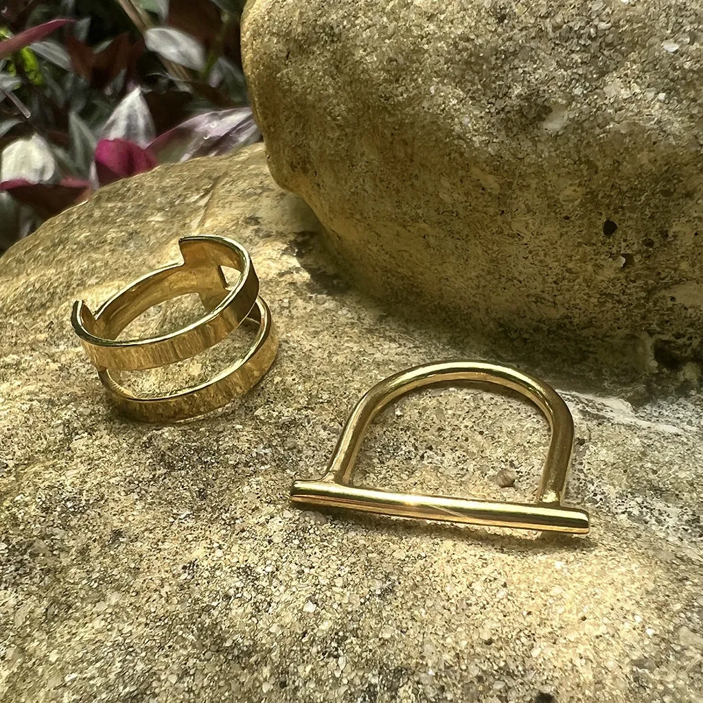 Minimal Bar Bombshell Ring sold by Ocelot Market product image thumbnail 5