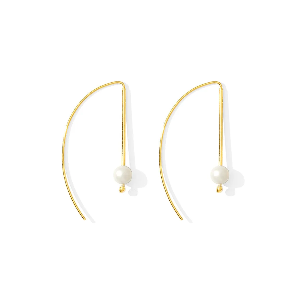 Freshwater Pearl Hook Earrings sold by Ocelot Market