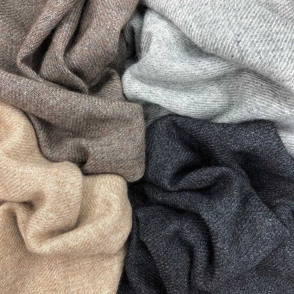 Espresso Handloom Cashmere Scarf sold by Ocelot Market product image thumbnail 3
