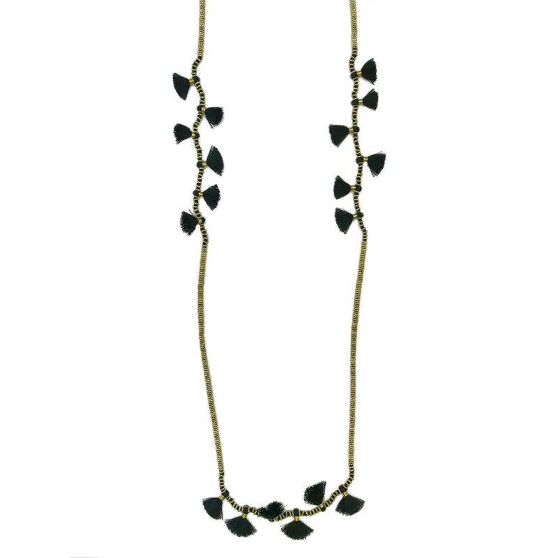 Krisha Tassel Necklace made by Ocelot Market