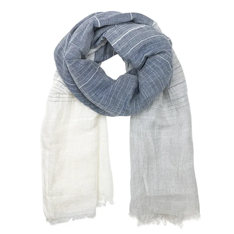 Linen Cotton Blend Wrap Scarf made by Ocelot Market