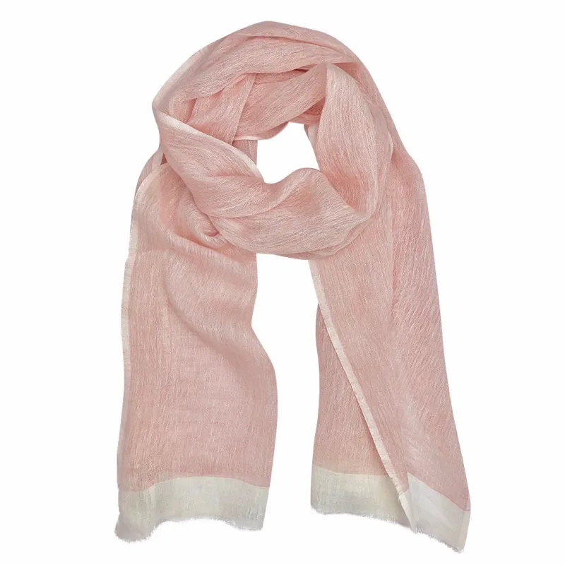 Gauze Linen Two Tone Scarf made by Ocelot Market