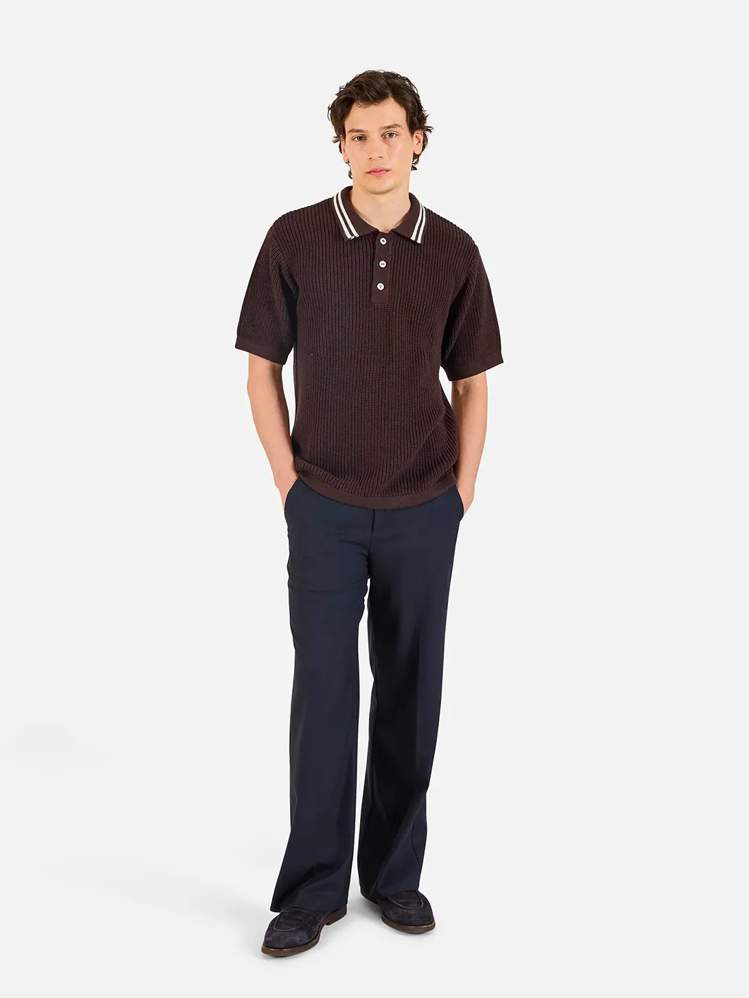 English Rib Short Sleeve Polo sold by O.N.S product image thumbnail 2