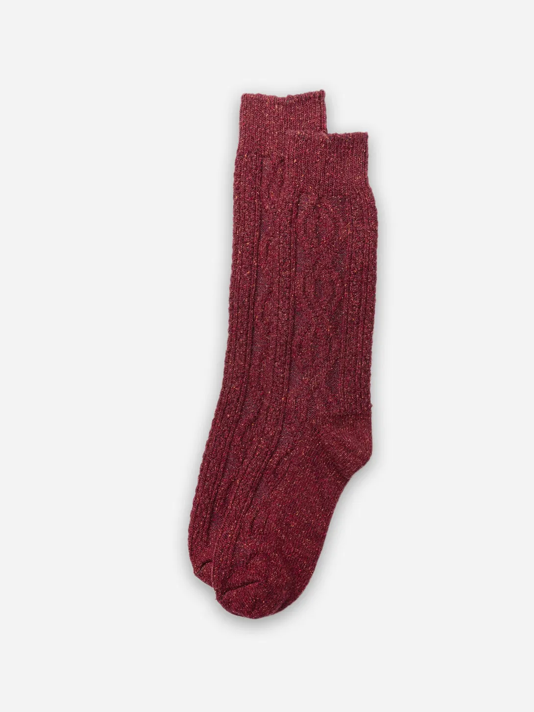 Wool Silk Cable Knit Sock sold by O.N.S product image thumbnail 2