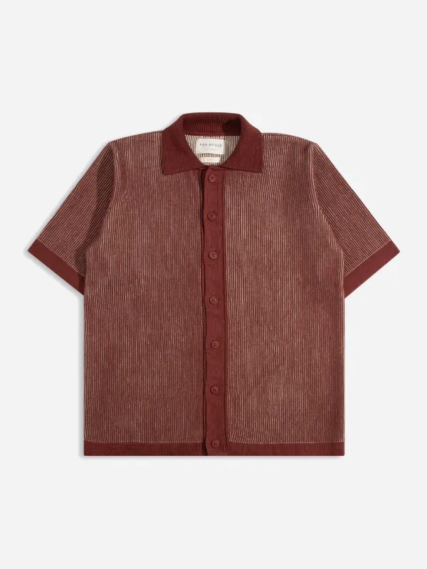 Velzy Knitted Shirt - Helio Stripe sold by O.N.S