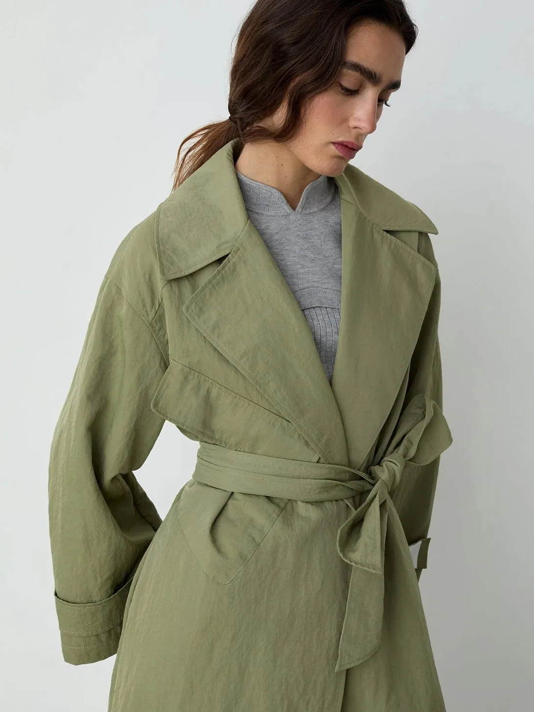Londres Khaki Trench sold by O.N.S product image thumbnail 3