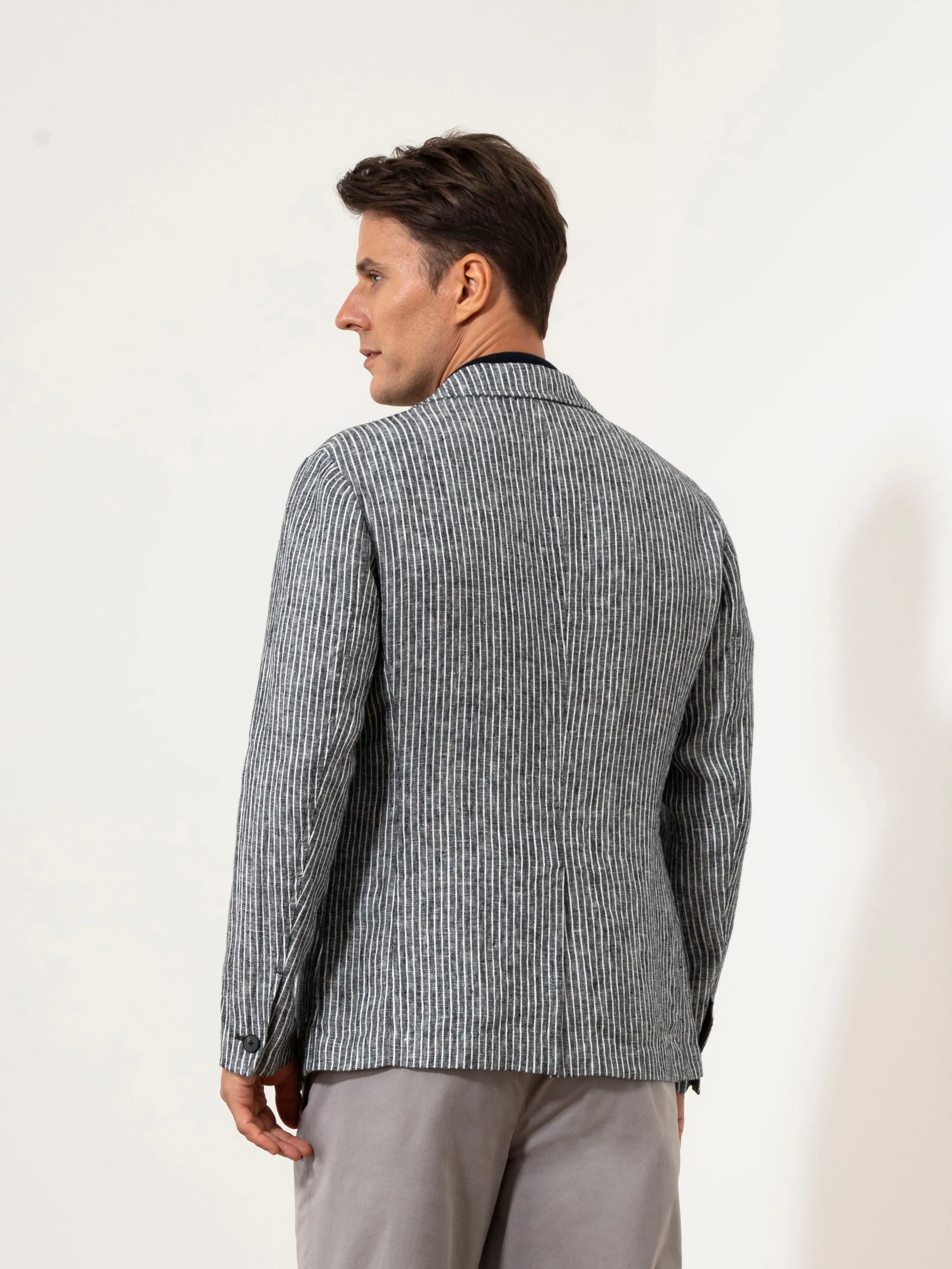 Perry Linen Stripe Blazer sold by O.N.S product image thumbnail 5