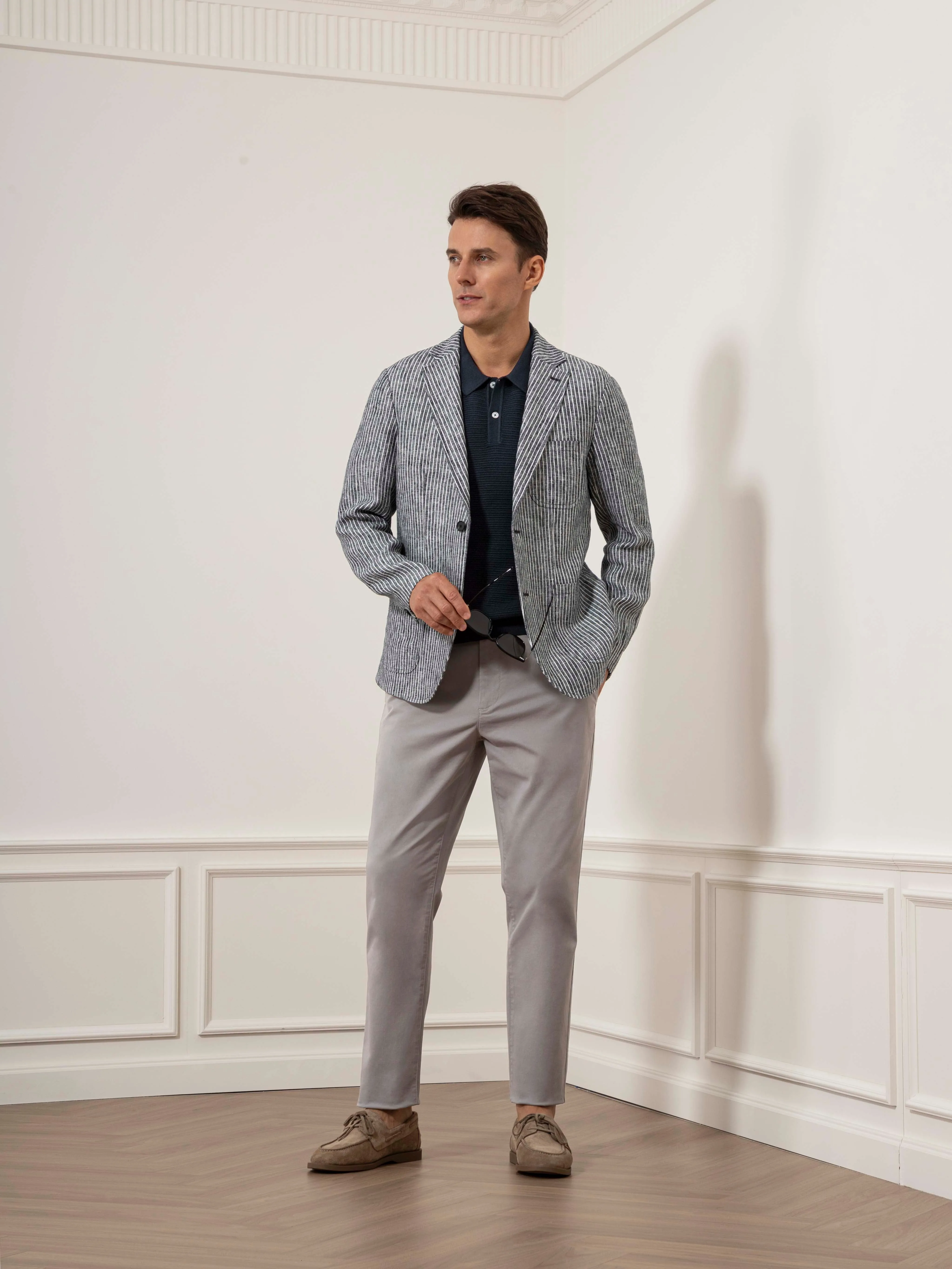 Perry Linen Stripe Blazer sold by O.N.S product image thumbnail 2