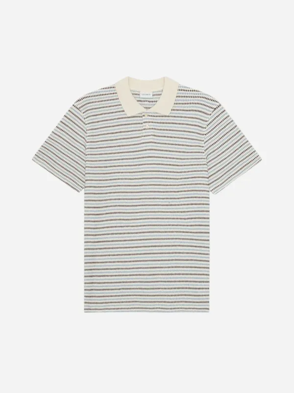 Knitted Stripe Polo made by Les Deux