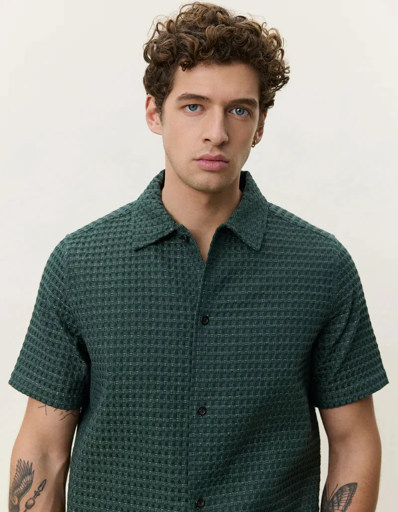 Check Seersucker SS Shirt sold by O.N.S product image thumbnail 5