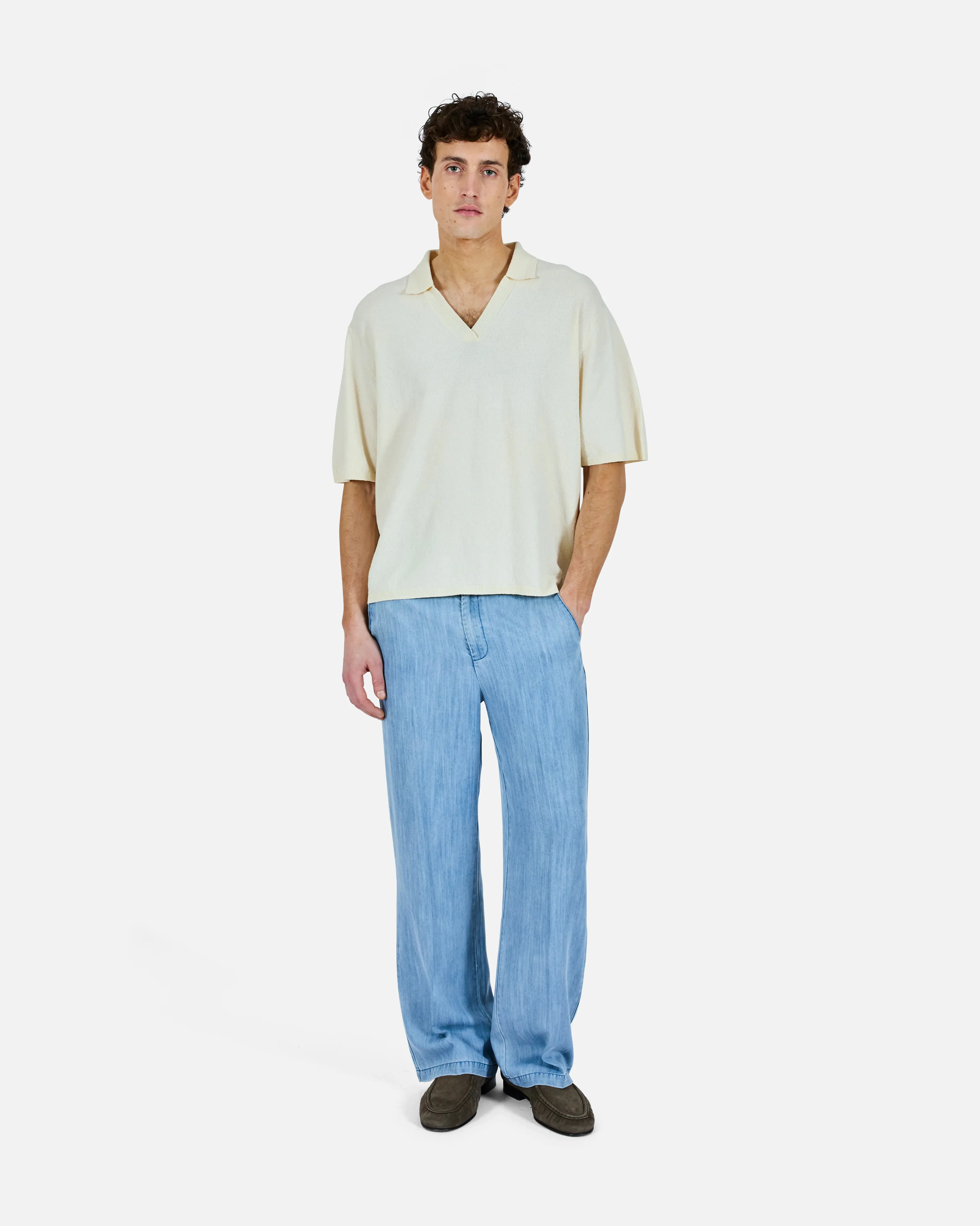 Crepe Knit Polo sold by O.N.S product image thumbnail 3