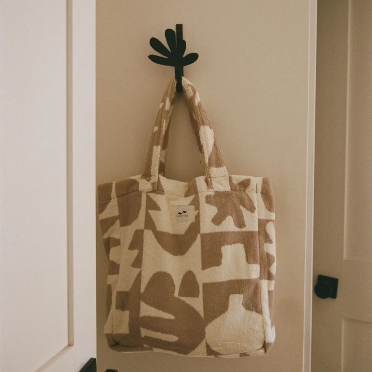 Upton Terry Tote - Cement | Upton Home x Slowtide sold by SLOWTIDE product image thumbnail 2