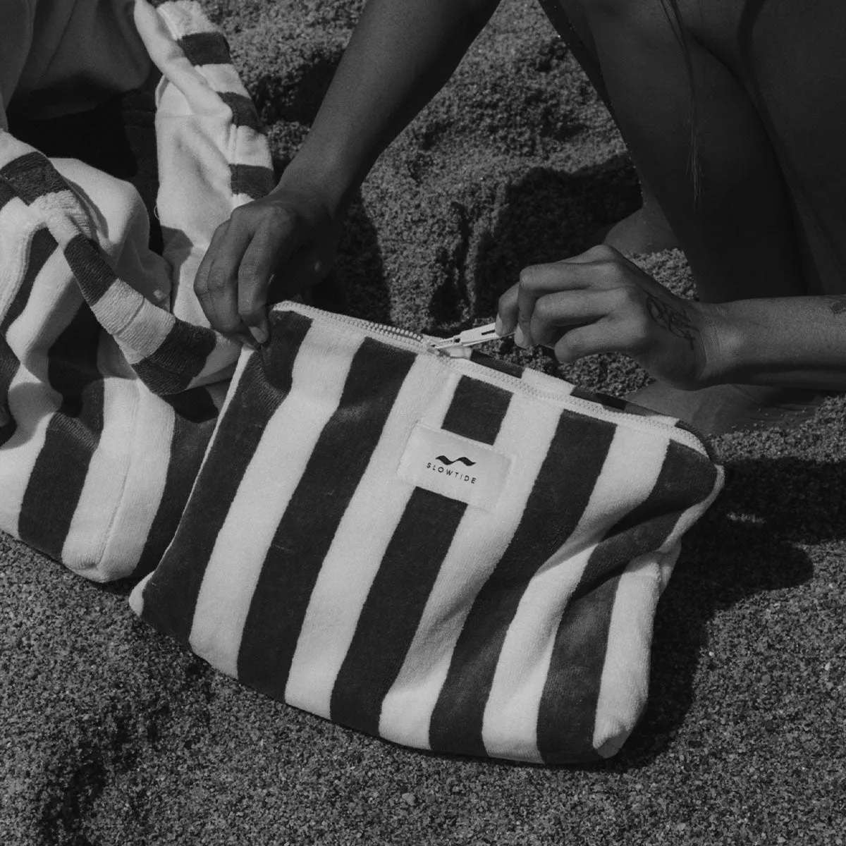 Cabana Terry Pouch - Deep Pool sold by SLOWTIDE product image thumbnail 3