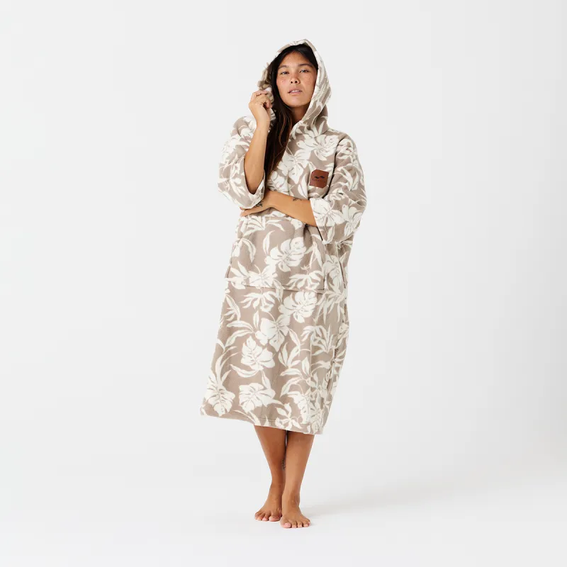 Hauke Chilling Fleece Poncho sold by SLOWTIDE