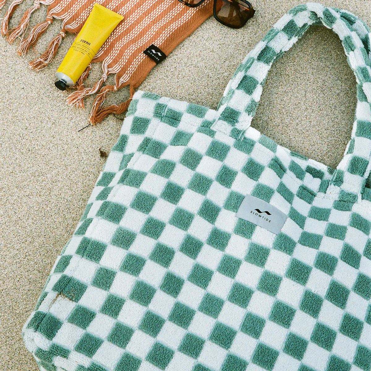 Mate Terry Tote Bag - Sage sold by SLOWTIDE product image thumbnail 4