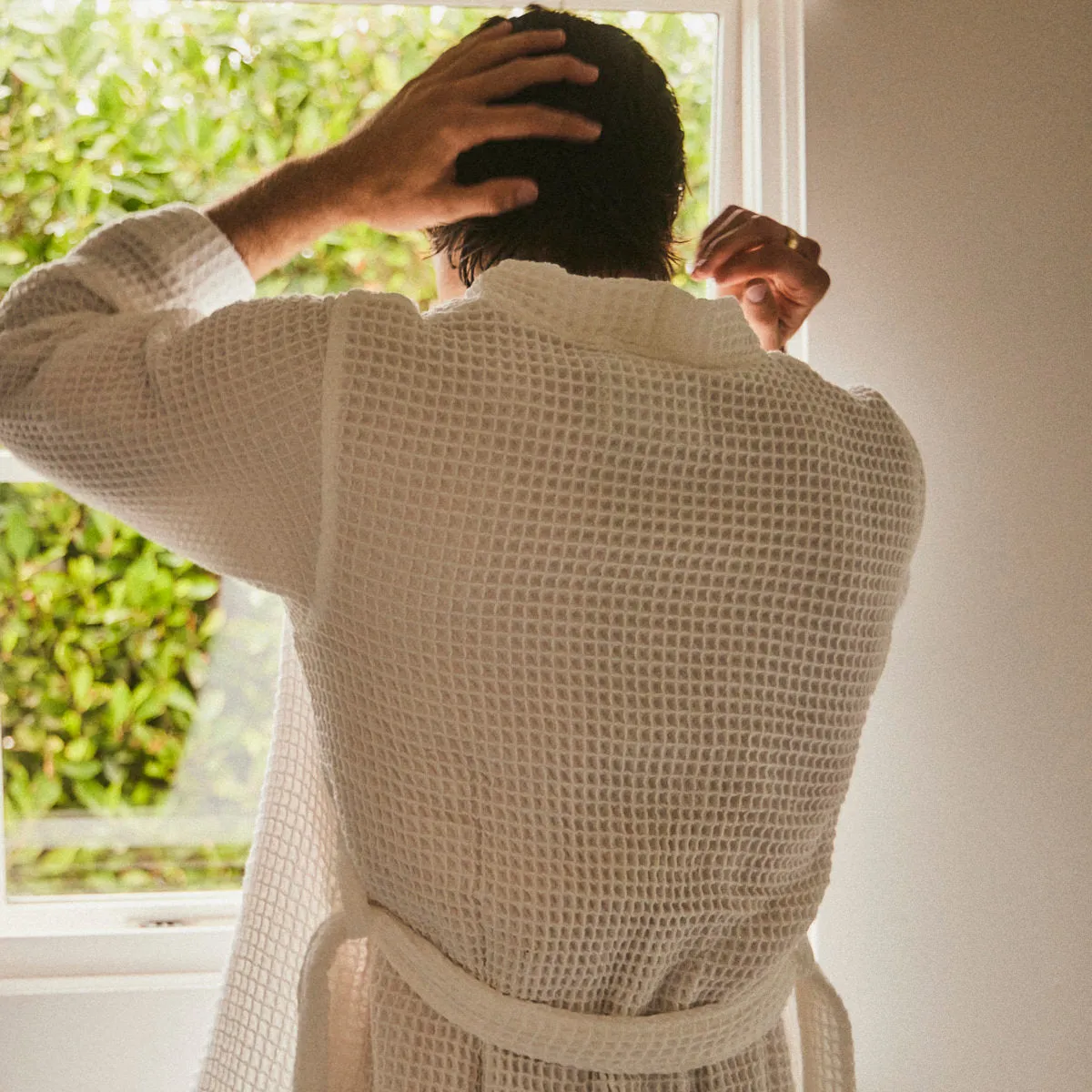 Guild Waffle Bath Robe sold by SLOWTIDE product image thumbnail 5