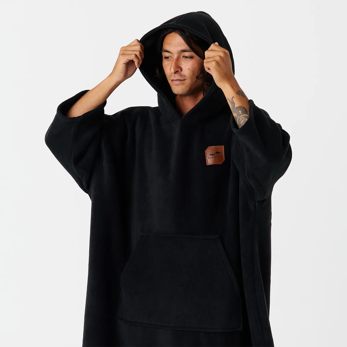 Everyday Chilling Fleece Poncho sold by SLOWTIDE product image thumbnail 2