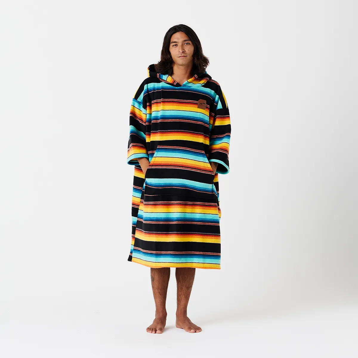 El Cap Chilling Fleece Poncho sold by SLOWTIDE