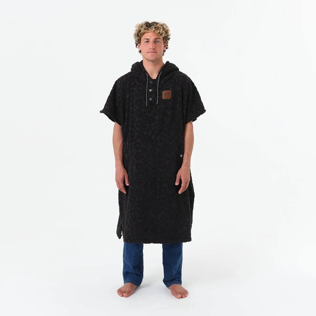 Ginny Extra-Warm Poncho - Black sold by SLOWTIDE