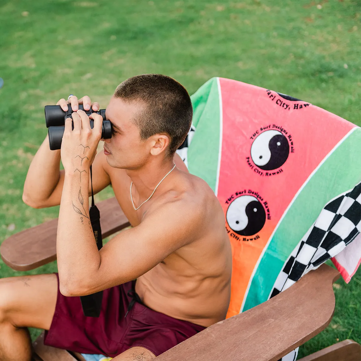 Town & Country Beach Towel - Guava | T&C Surf x Slowtide sold by SLOWTIDE product image thumbnail 4