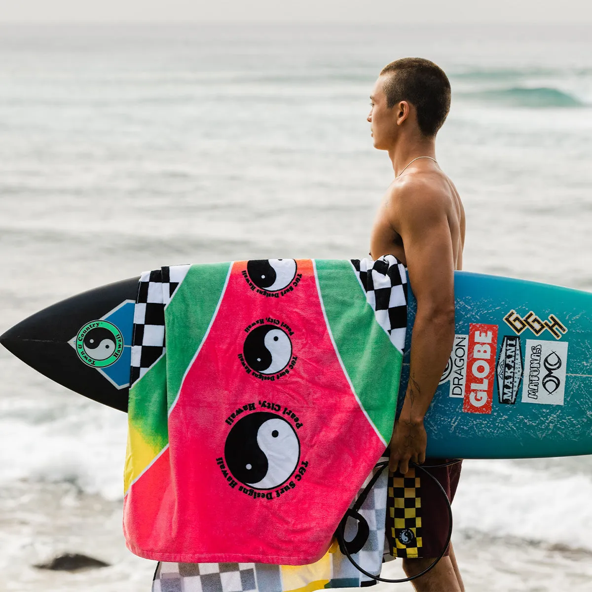 Town & Country Beach Towel - Guava | T&C Surf x Slowtide sold by SLOWTIDE product image thumbnail 2