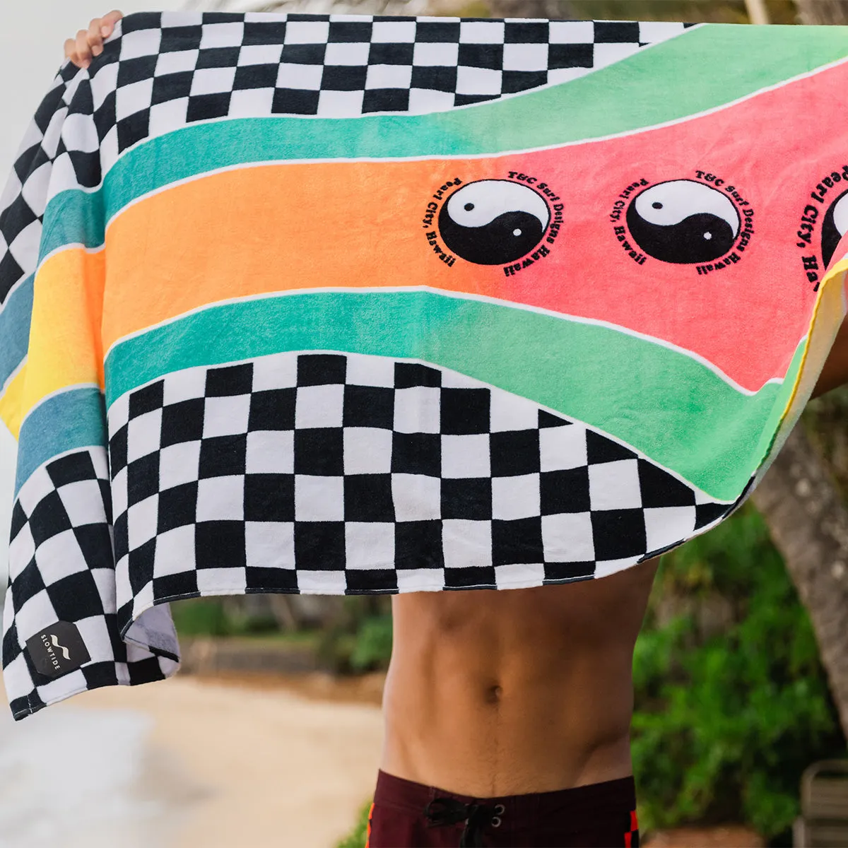 Town & Country Beach Towel - Guava | T&C Surf x Slowtide sold by SLOWTIDE product image thumbnail 3