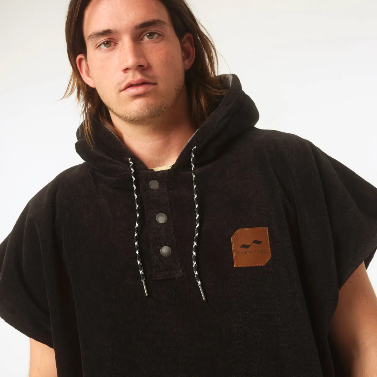 The Digs Extra-Warm Poncho - Black sold by SLOWTIDE product image thumbnail 4