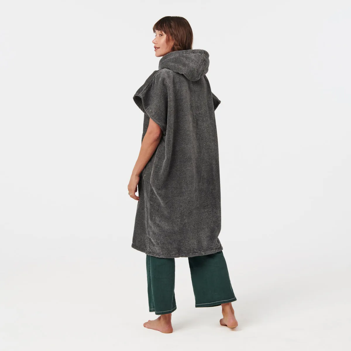 The Digs Extra-Warm Poncho - Heather Grey sold by SLOWTIDE product image thumbnail 4