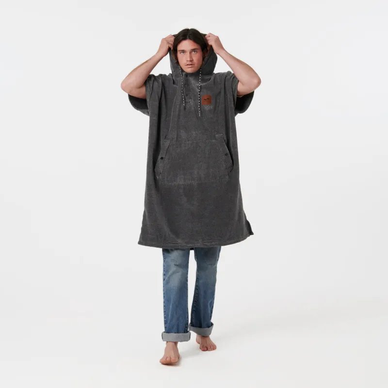 The Digs Extra-Warm Poncho - Heather Grey sold by SLOWTIDE