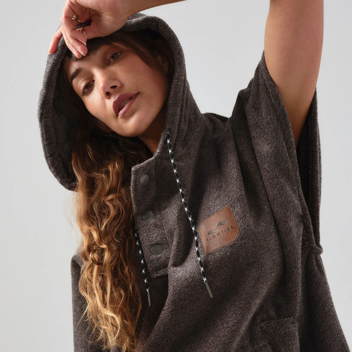 The Digs Extra-Warm Poncho - Heather Grey sold by SLOWTIDE product image thumbnail 5