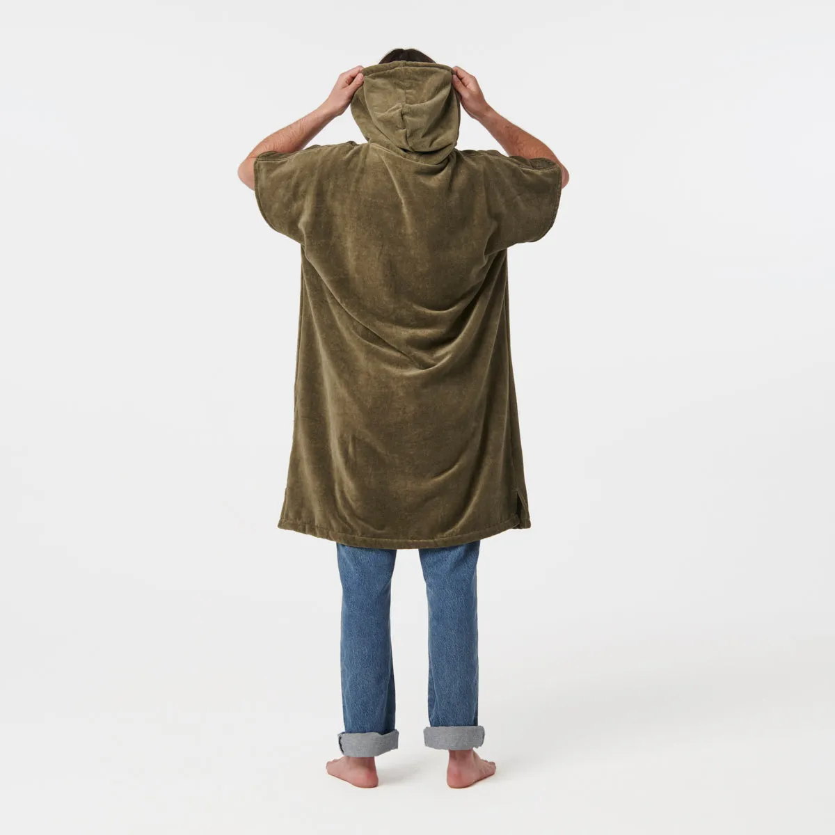 The Digs Extra-Warm Poncho - Green sold by SLOWTIDE product image thumbnail 2