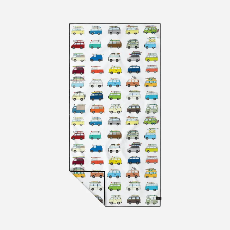 Van Life Performance Quick-Dry Travel Towel - Multi | Kevin Butler x Slowtide sold by SLOWTIDE