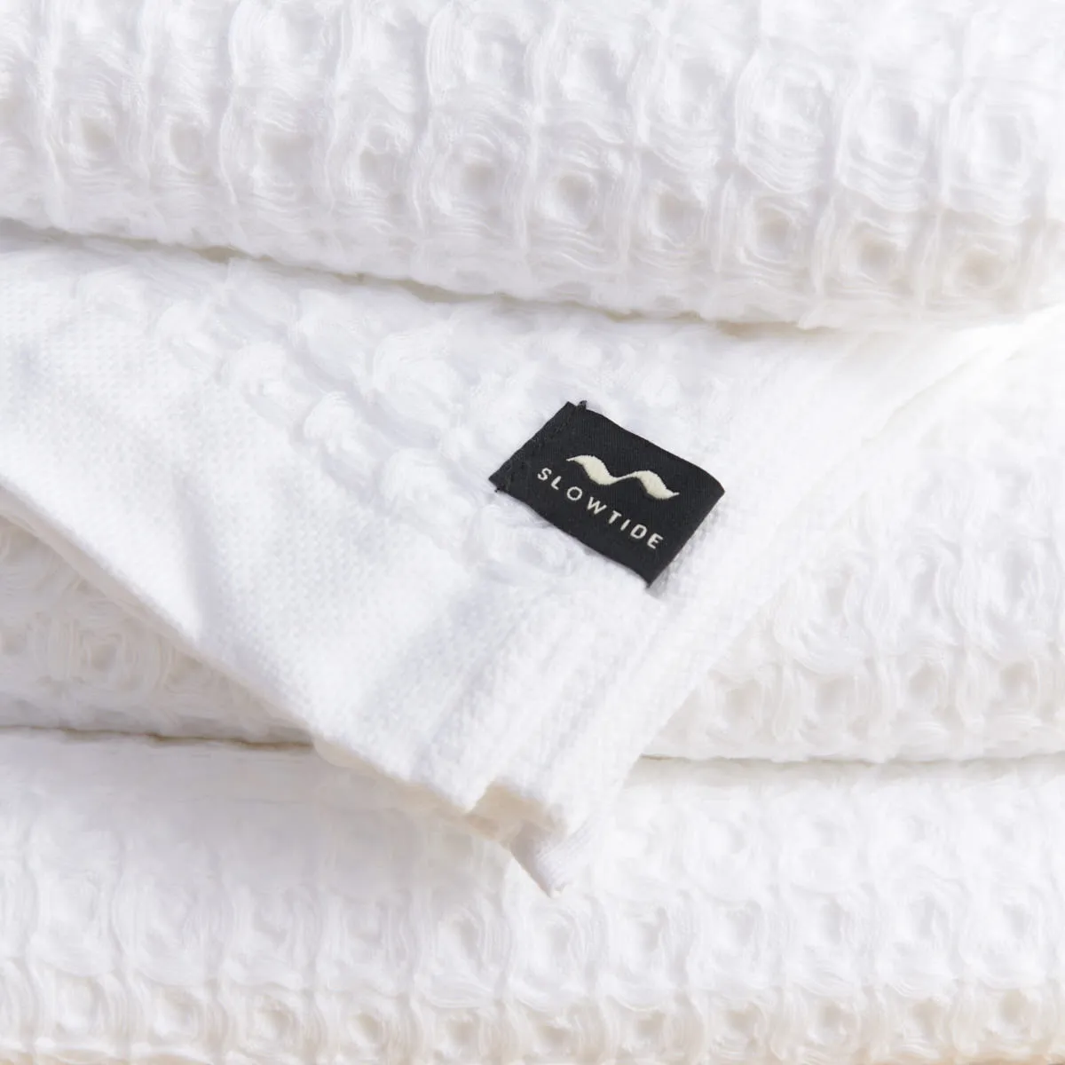 Guild Waffle Hand Towel - White sold by SLOWTIDE product image thumbnail 2
