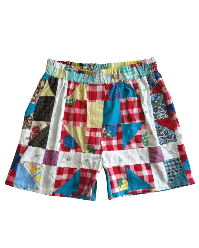 THE QUILTED BOXER SHORT - GINGHAM PARTY sold by THE SERIES NY