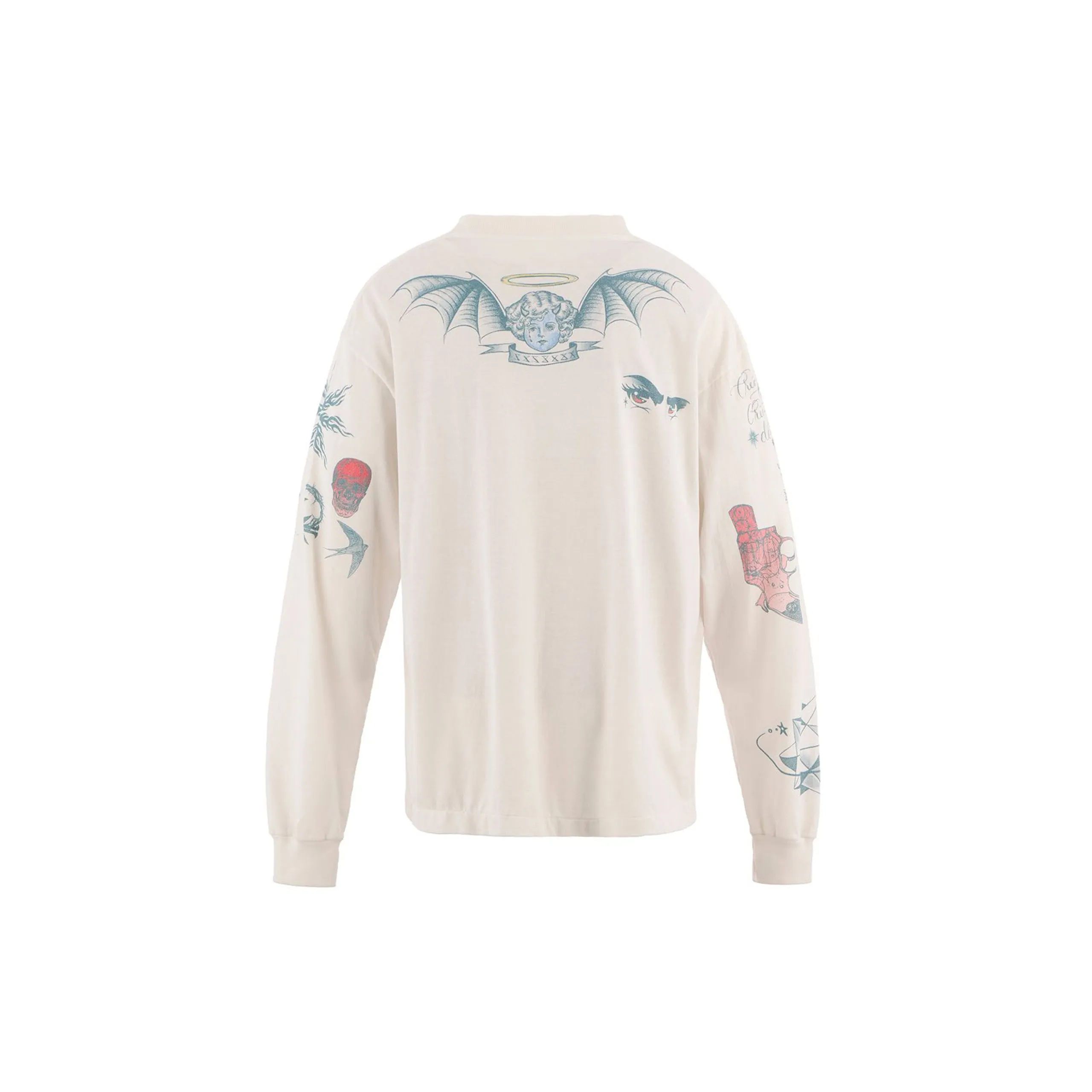 x Dr. Woo Tattoo Long Sleeve Tee (White) sold by TONS product image thumbnail 3