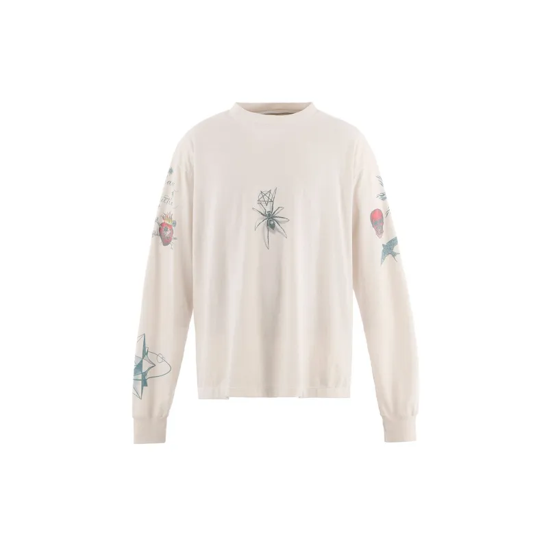 x Dr. Woo Tattoo Long Sleeve Tee (White) sold by TONS